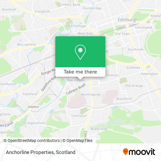 Anchorline Properties map