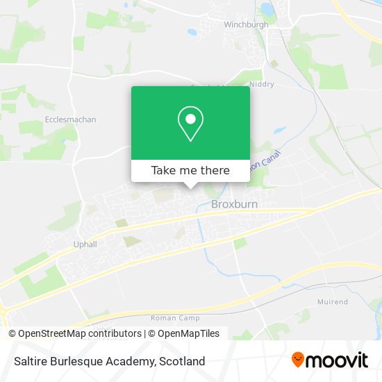 Saltire Burlesque Academy map