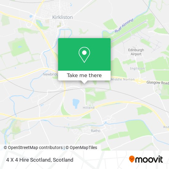 4 X 4 Hire Scotland map