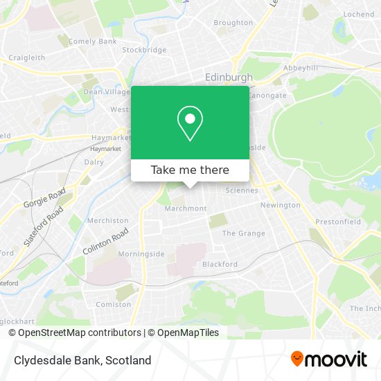 Clydesdale Bank map