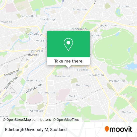 Edinburgh University M map