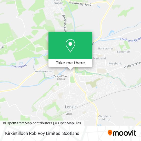 Kirkintilloch Rob Roy Limited map