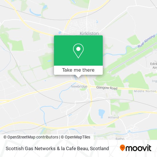 Scottish Gas Networks & la Cafe Beau map