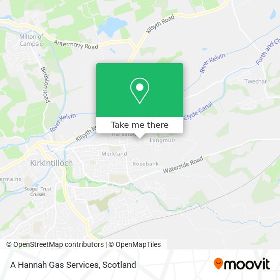 A Hannah Gas Services map