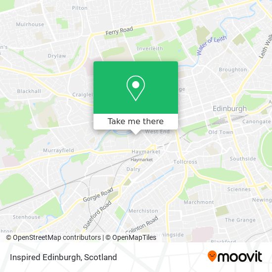Inspired Edinburgh map
