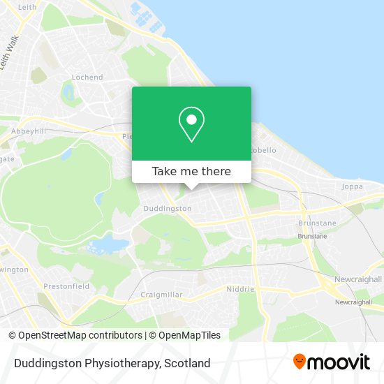 Duddingston Physiotherapy map