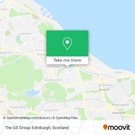 The GS Group Edinburgh map
