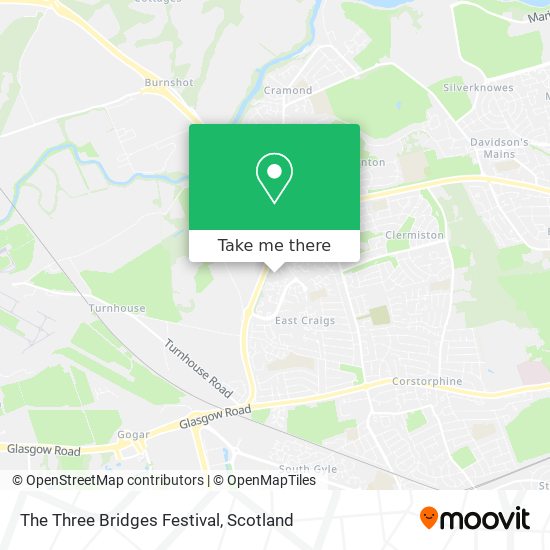 The Three Bridges Festival map