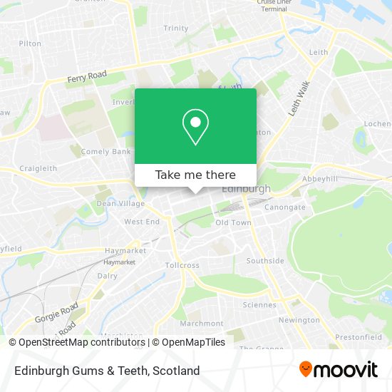 Edinburgh Gums & Teeth map