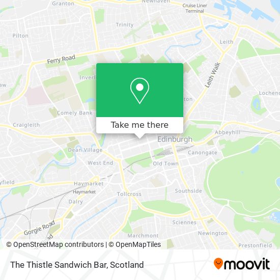 The Thistle Sandwich Bar map