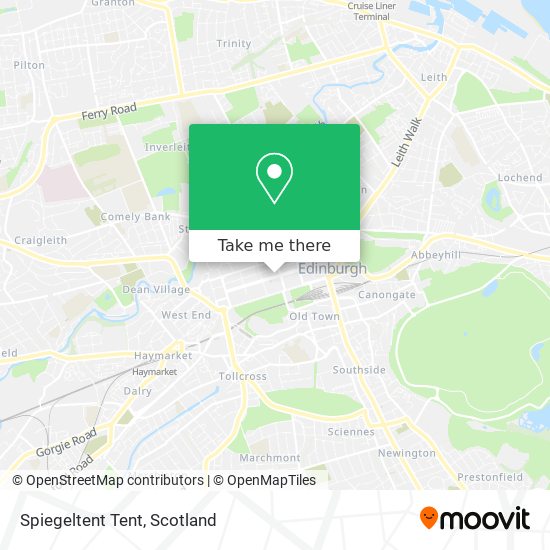 Spiegeltent Tent map