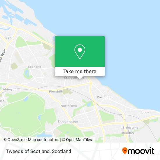 Tweeds of Scotland map