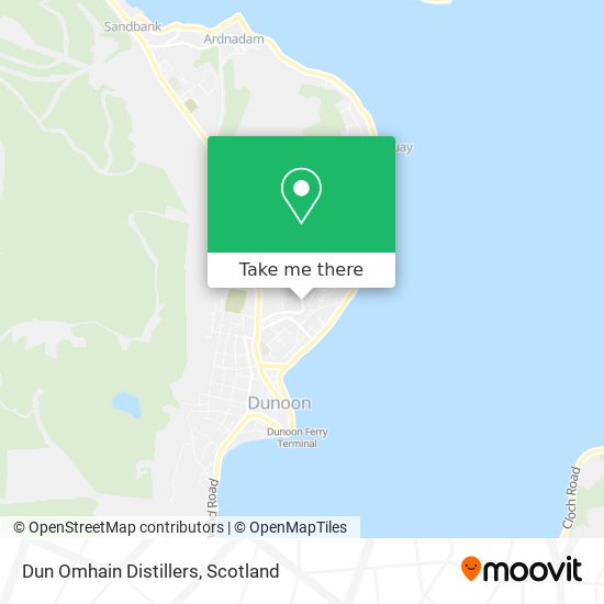 Dun Omhain Distillers map