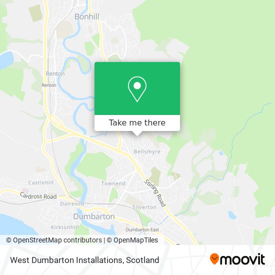 West Dumbarton Installations map