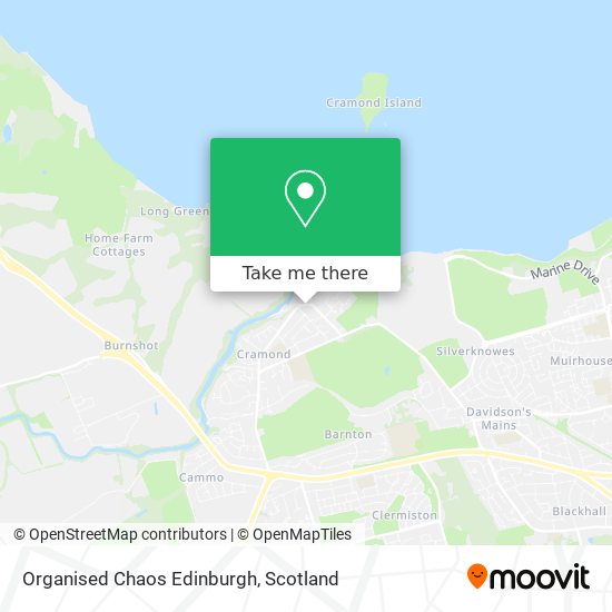Organised Chaos Edinburgh map