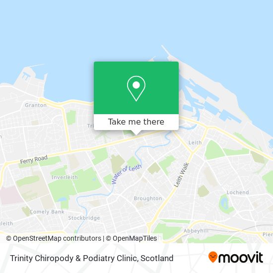 Trinity Chiropody & Podiatry Clinic map