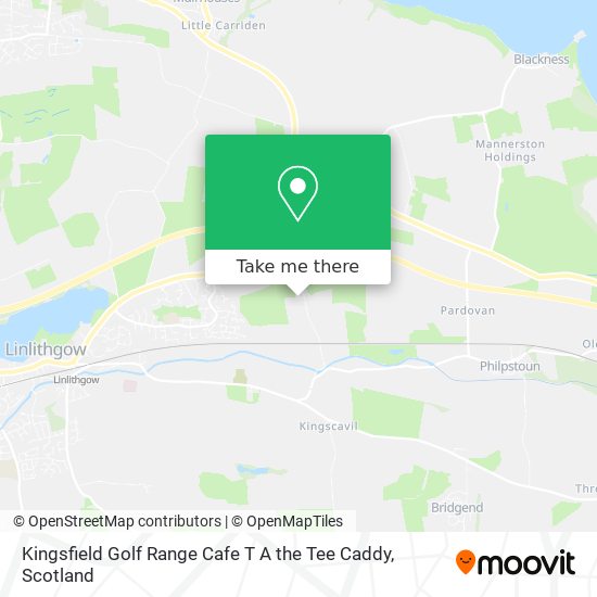 Kingsfield Golf Range Cafe T A the Tee Caddy map