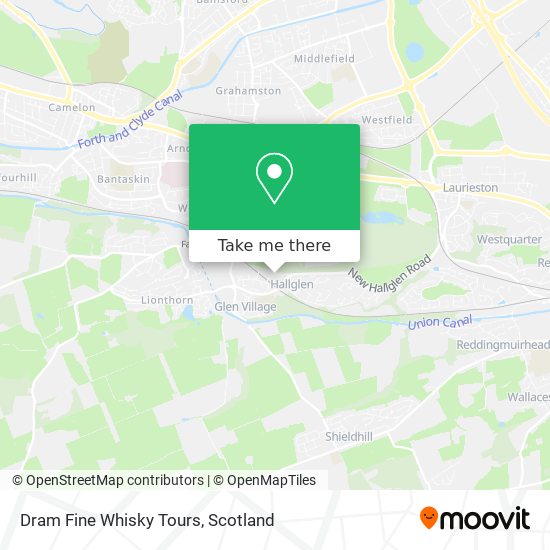 Dram Fine Whisky Tours map