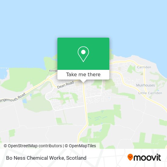 Bo Ness Chemical Worke map