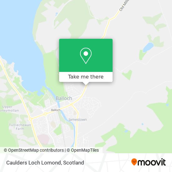 Caulders Loch Lomond map