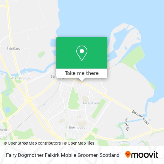 Fairy Dogmother Falkirk Mobile Groomer map