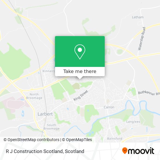 R J Construction Scotland map