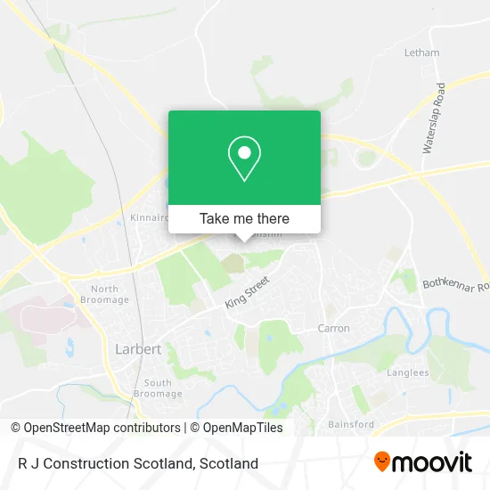 R J Construction Scotland map