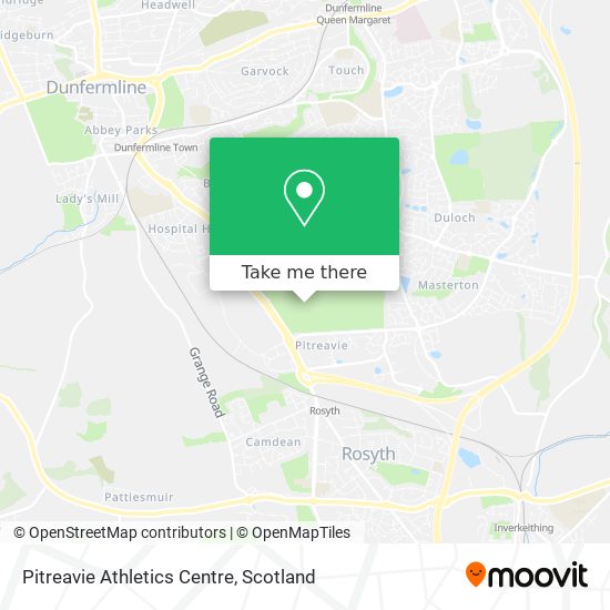 Pitreavie Athletics Centre map