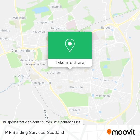 P R Building Services map