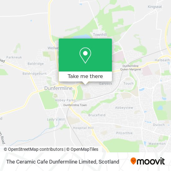 The Ceramic Cafe Dunfermline Limited map