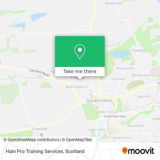 Hain Pro Training Services map