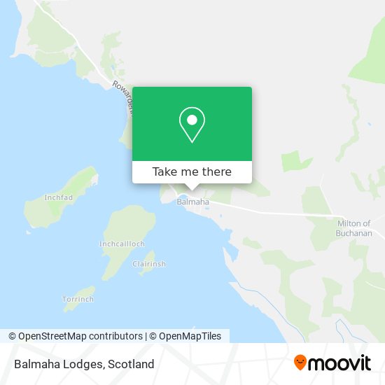 Balmaha Lodges map