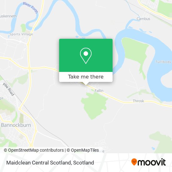 Maidclean Central Scotland map