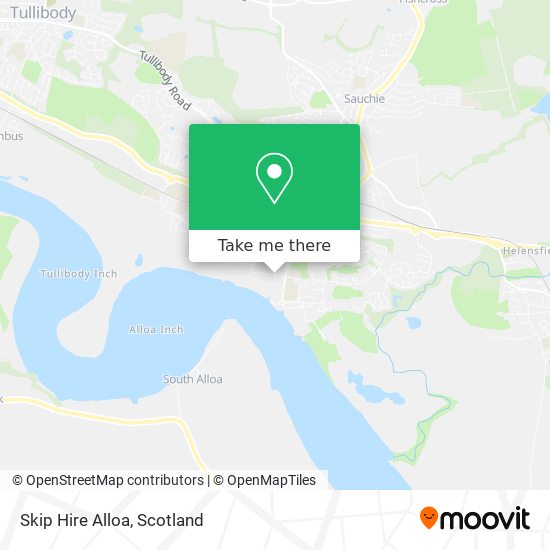 Skip Hire Alloa map