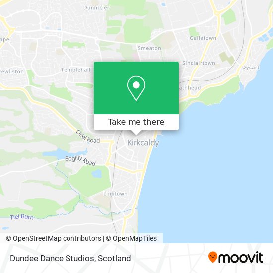 Dundee Dance Studios map