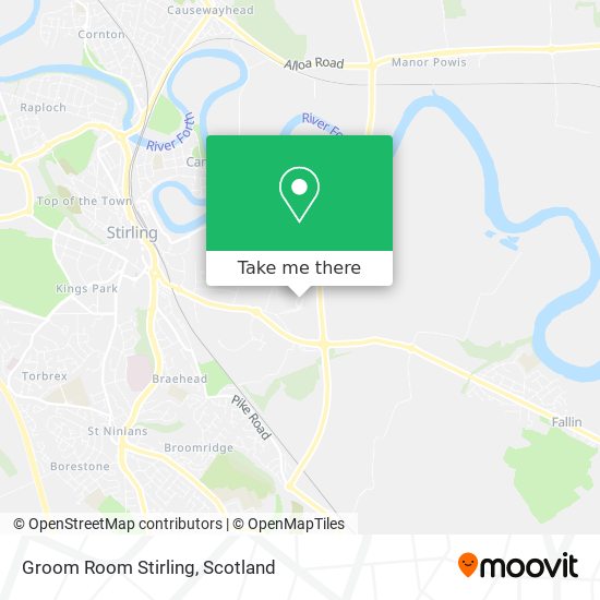 How to get to Groom Room Stirling by Bus or Train?