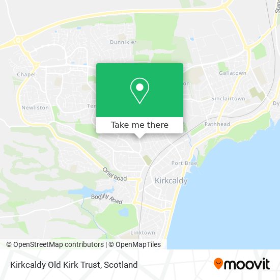 How to get to Kirkcaldy Old Kirk Trust in Kirkcaldy And Dysart by Bus