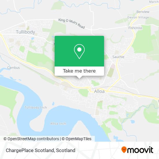 ChargePlace Scotland map