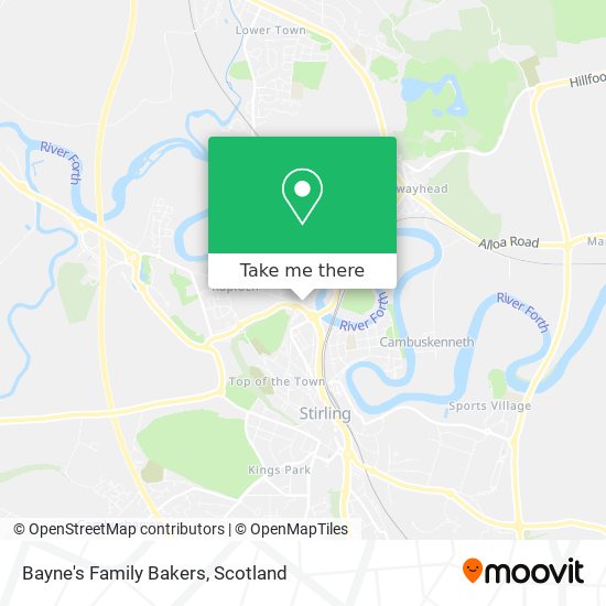 Bayne's Family Bakers map