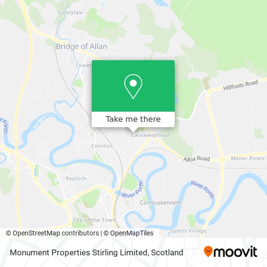 Monument Properties Stirling Limited map