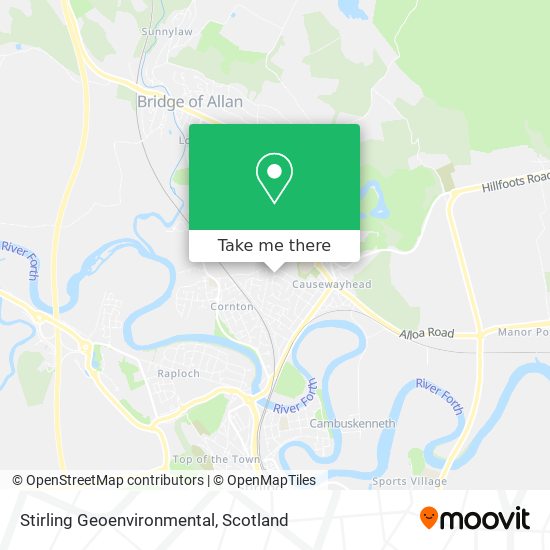 Stirling Geoenvironmental map