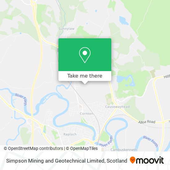 Simpson Mining and Geotechnical Limited map