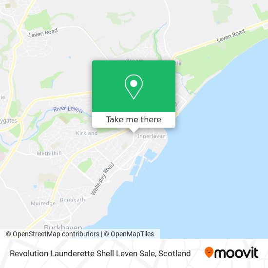 Revolution Launderette Shell Leven Sale map