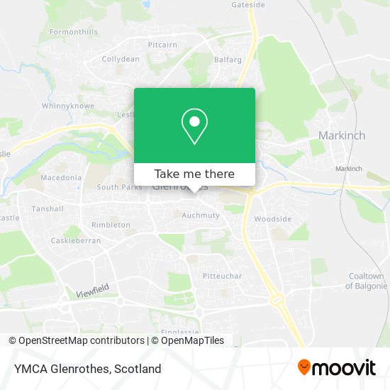 YMCA Glenrothes map