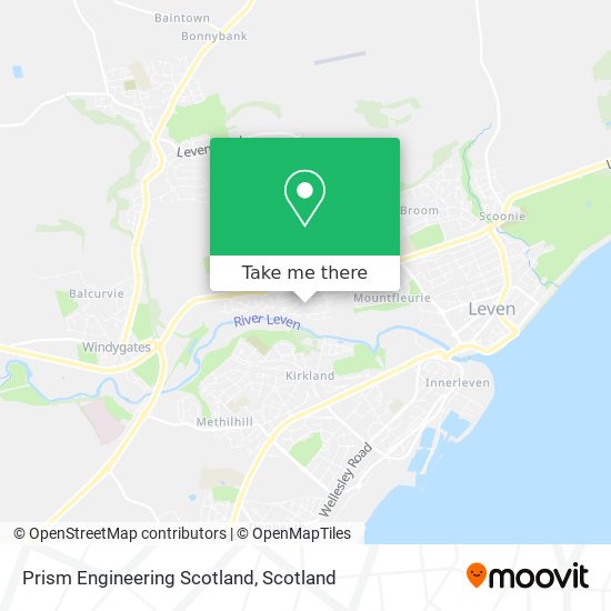 Prism Engineering Scotland map