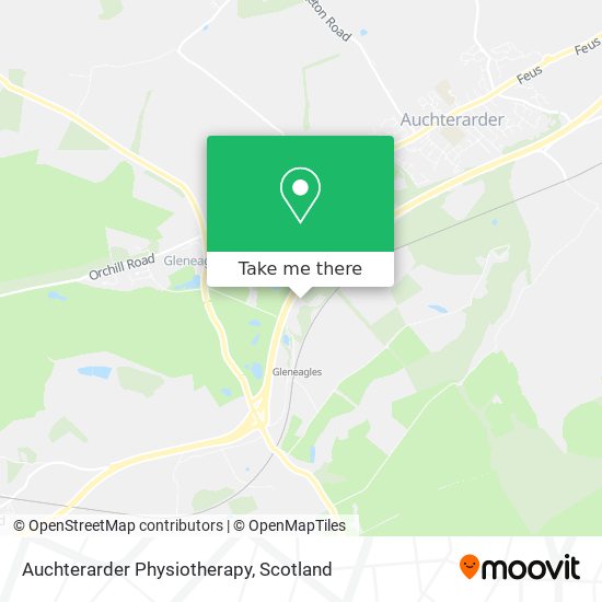 Auchterarder Physiotherapy map