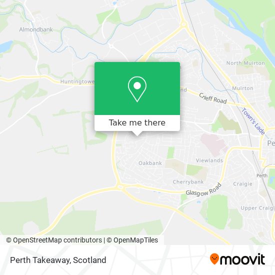 Perth Takeaway map