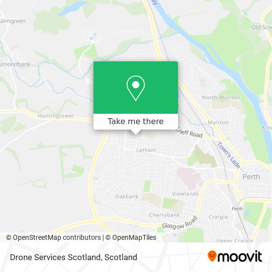 Drone Services Scotland map