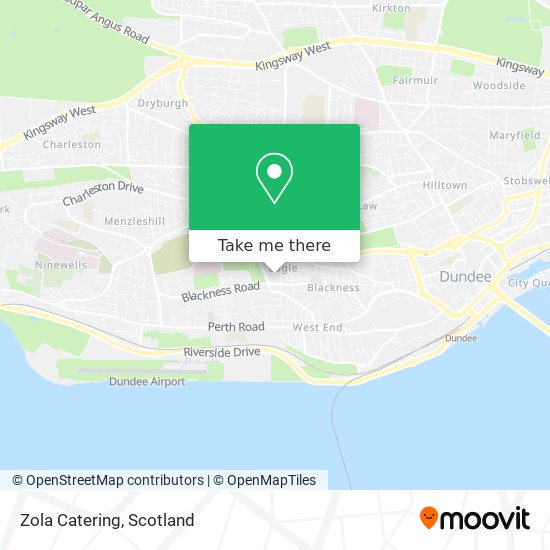 Zola Catering map