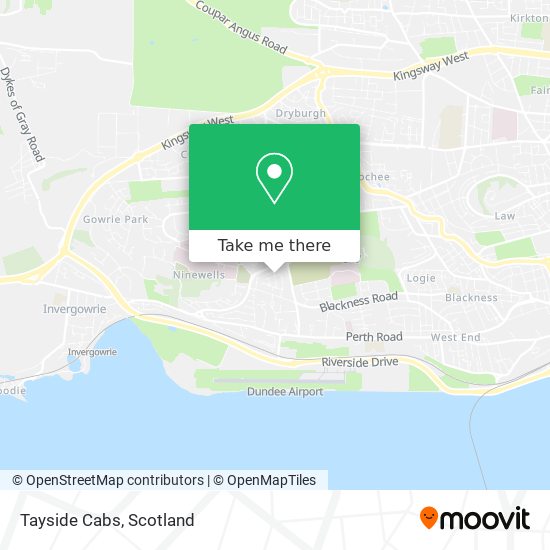 Tayside Cabs map